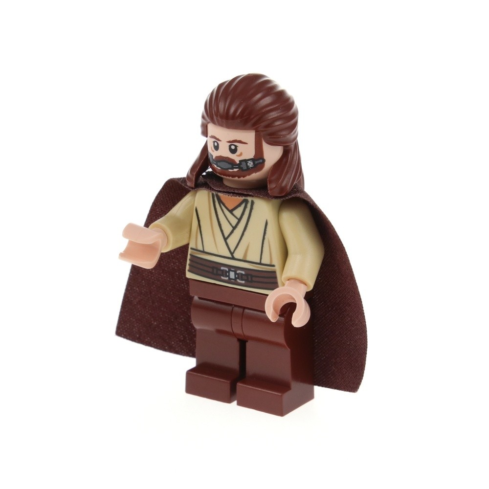 1x LEGO Minifigure Star Wars Qui-Gon Jinn Hair Breathing Gear Cloak 9499