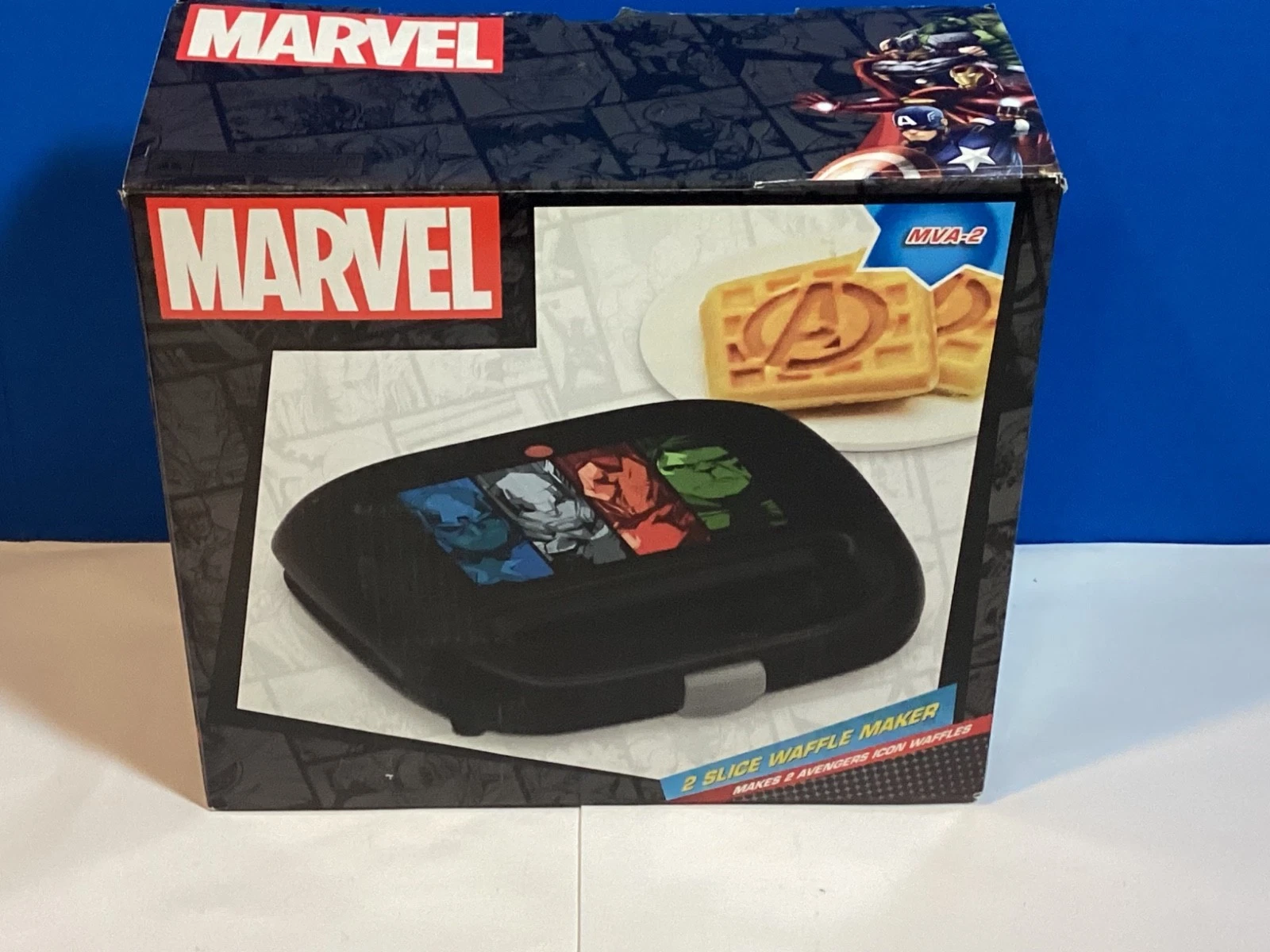 Marvel Avengers Waffle Maker 2 Slice MVA-2 New Open Box 📦 Free Shipping !! 📦