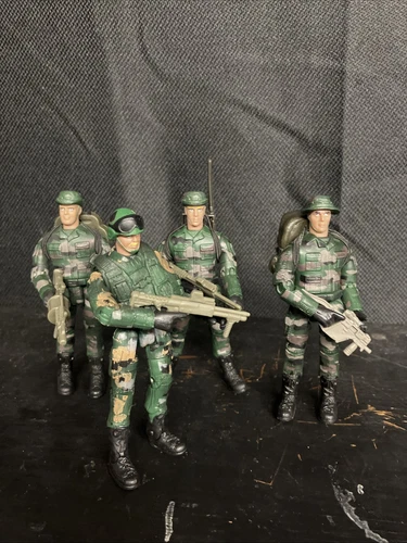 World Peacekeepers Power Team Elite Soldier Action Figures Lot of 4 1:18 B26 - Picture 1 of 8