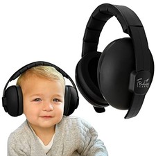 Baby Headphones - Baby Ear Protection, Noise Cancelling Headphones with Black