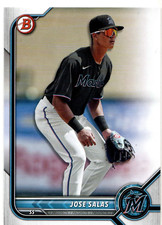 Jose Salas Miami Marlins 2022 Bowman Prospects Card