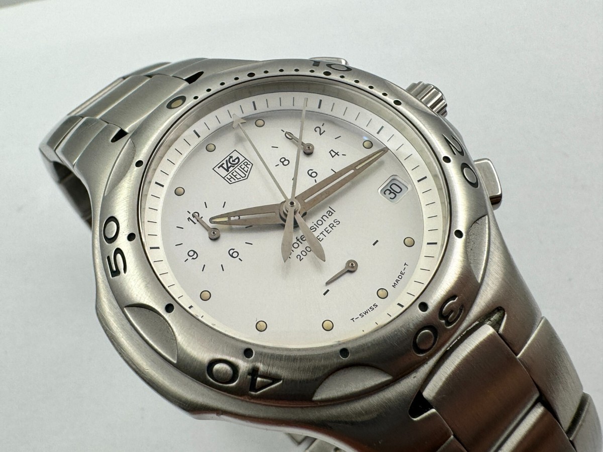 【ジャンク品】TAG Heuer プロフェッショナル シルバー 腕時計 TAG Heuer プロフェッショナル シルバー
