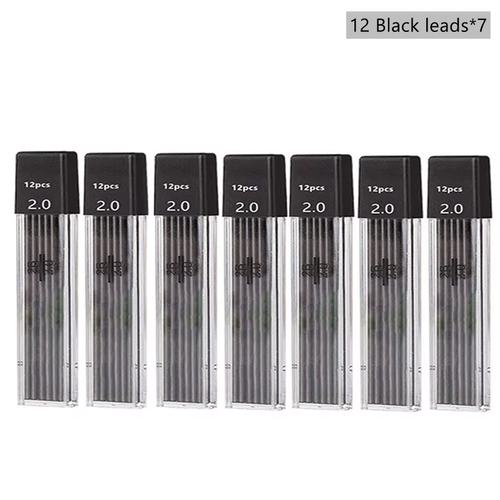 Mechanical Pencil Set 2.0 Mm with 2B Black/Colors Lead Refill for Writing Sketch - 第 8/12 張圖片