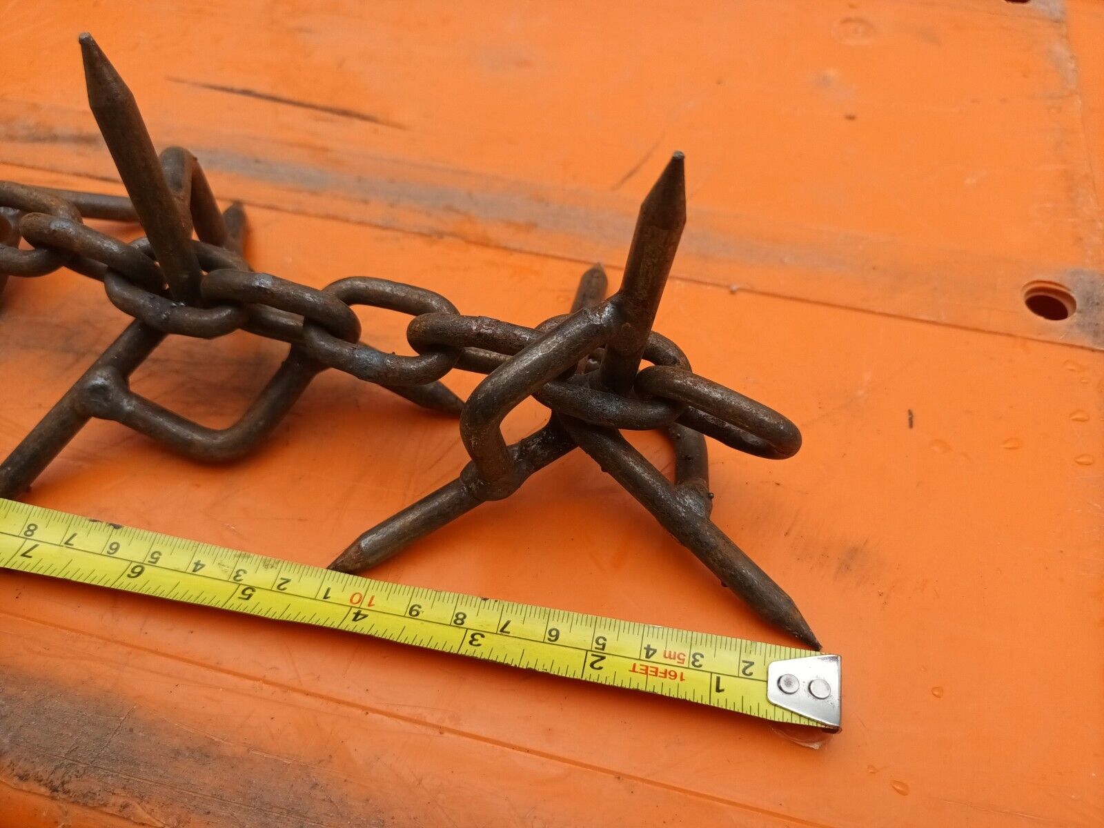Caltrop Chains Tyre Spikes Very Heavy Duty Approximately 6 foot