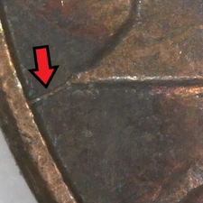 1980-D Denver Lincoln Memorial Penny/Cent Copper Die Crack Error/Variety Cir