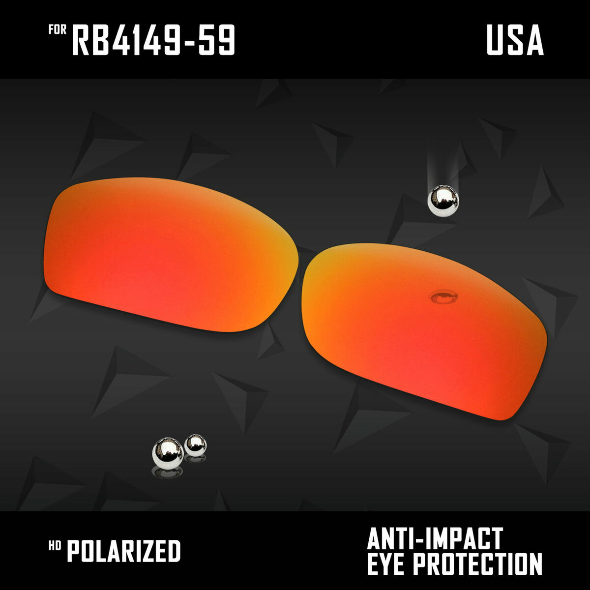 let Krympe Vandre Anti Scratch Polarized Replacement Lens for-Ray Ban RB4149 59mm Opt | eBay