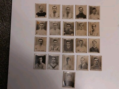 21 x ''ECHTFOTO'' FUSSBALLER KARTEN IN KUNSTSTOFF AUFBEWAHRUNG GELDBÖRSE 
