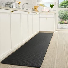 KITCHEN MAT Anti Fatigue Cushioned Non Skid Standing Runner Rug Black COLOR G