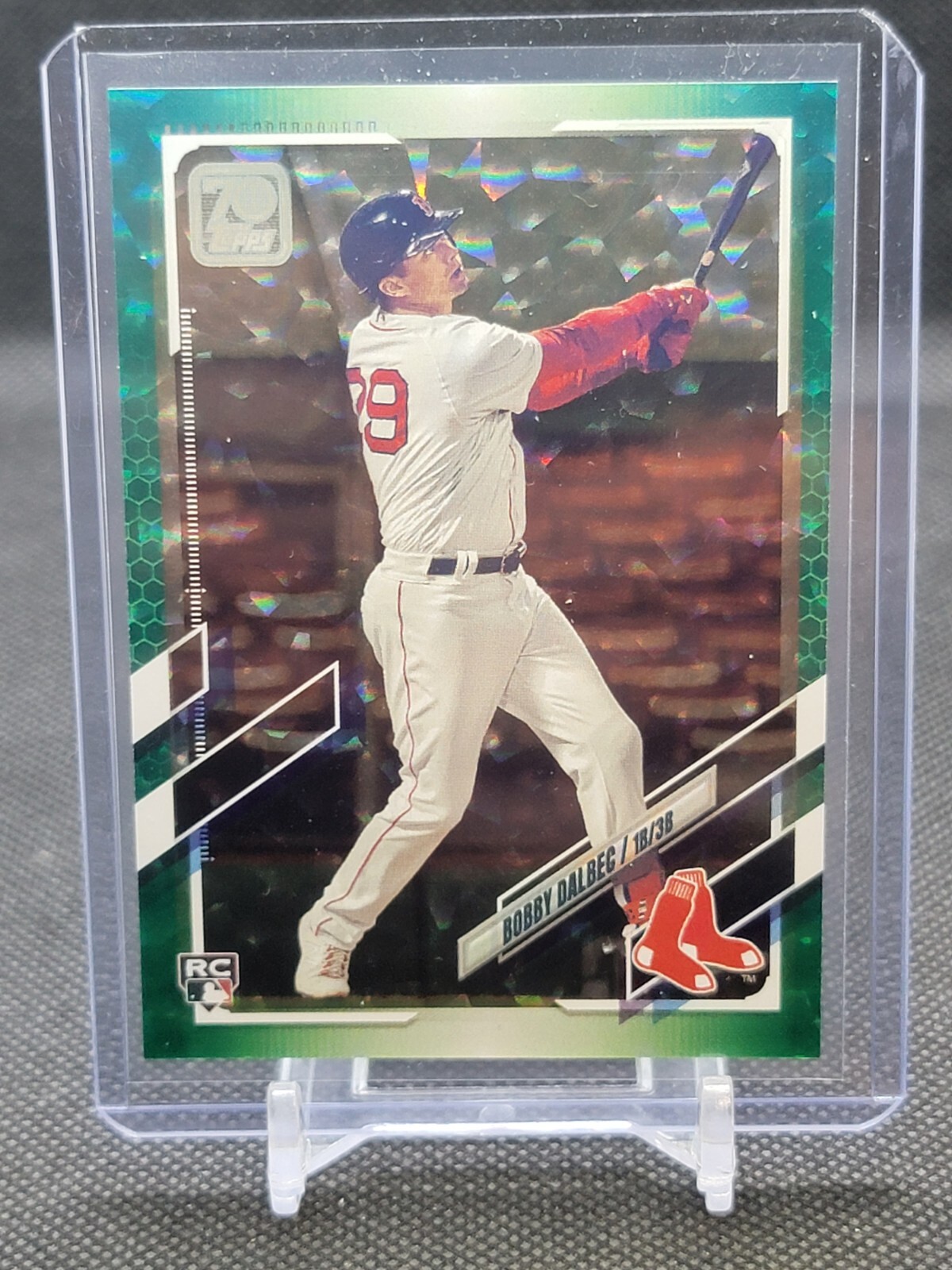 2021 Topps Green Foil #26 Bobby Dalbec Rookie Card 223/499