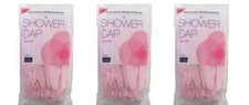 BL Siris Shower Cap Large Solid Vinyl (Assorted Colors) - THREE PACK