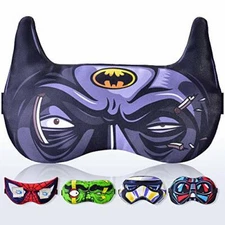 Relax Mask Sleep Soft Blindfold Eye Cover Sleep (Batman Black, Slim Pack)