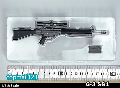 1:6 Gun Model G3 SG1 sniper Rifle Weapon Toy For 12'' Male HT