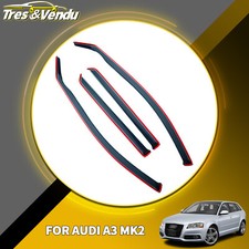 For Audi A3 MK2 2003-2012 5 Door Hatchback Wind Deflectors 4pc Tinted Clips UK ?