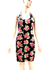 GUESS  Womens Dress Floral  summer Unique Back  Sz L