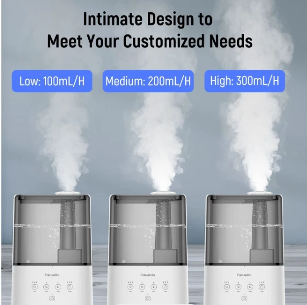 Large Room Quite Air Purifier Humidifier Diffuser Cool or Warm Mist Humidifier - Image 3 of 4