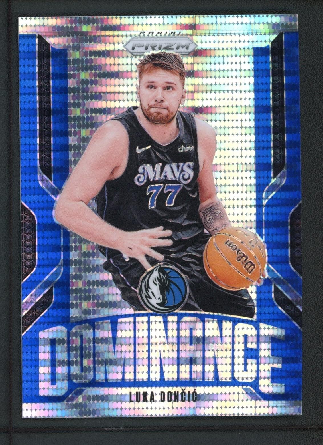2024-25 LUKA DONCIC 59/99 PANINI PRIZM DOMINANCE PULSAR BLUE SILVER