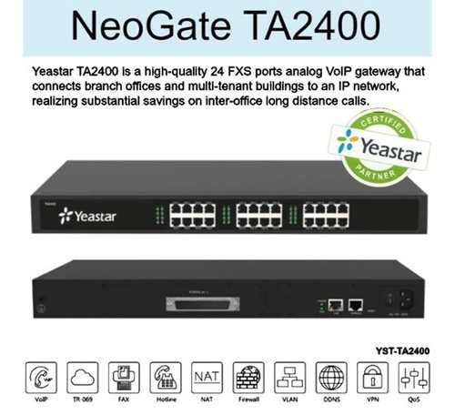 Drożdże VoIP-Gateway TA2400 24xFXS