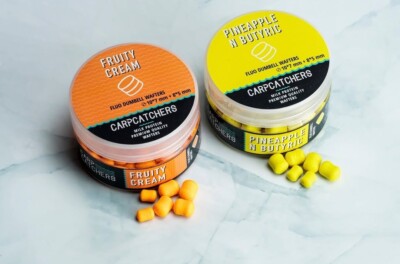 Carp Catchers Fluo Dumbell Wafters Carp Fishing Boilies TIGER NUT, PINEAPPLE