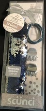 Scunci Reversible Sequin Head Wrap Including Clips Gift Set NWT