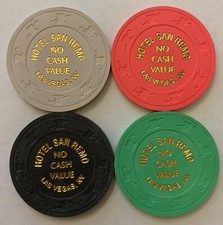 Las Vegas San Reno Casino Four NCV Chips