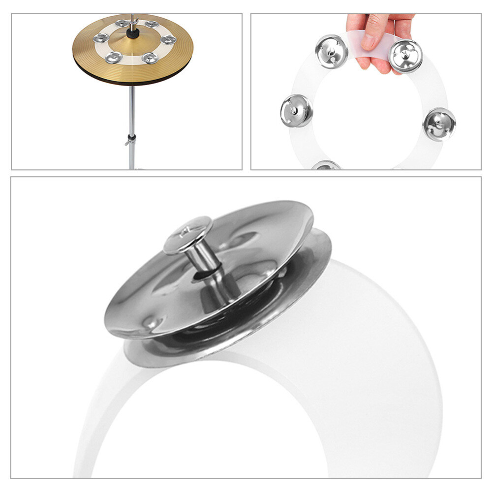 4 pcs Cymbals Rings Drum Set Cymbal Tambourine Cymbal Tambourine for eBay