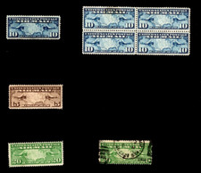 1926-1927 Choice MNH/MH/Used US Airmail Stamps C7 C8 & C9! Map & Mail Planes