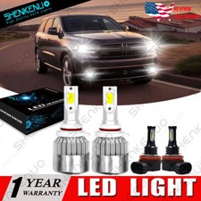 For Dodge Durango 2014 2015 4pc 6000k Led Headlight Fog Lamp Bulb Headlamp