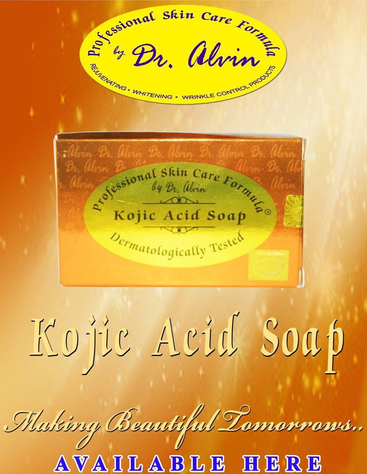 Dr. Alvin PSCF Kojic Acid Soap Whitening Bar Soap 135grams 100