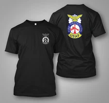 Air Force Fire Protection Veteran - Custom Men's front and back T-Shirt Tee