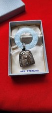 Vintage Baby Birth Record WEB Sterling Silver Bell Rattle Webster with box W2