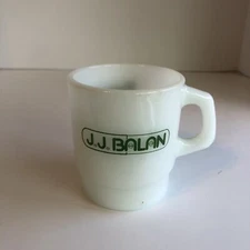 Pharmacists Do It Over The Counter Milk Glass Mug Anchor Hocking JJ Balan