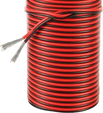 20 Gauge 2Pin Extension Wire,  20AWG 2 Conductor Parallel Electric Cable Cord fo