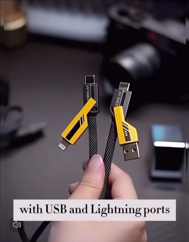 4 in 1 Multi USB PD Charger Charging Cable Cord For iPhone USB C Samsung Android - 第 1 支影片,共 1 支