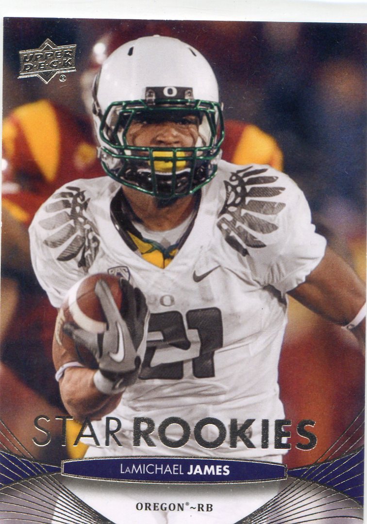 2012 UD UPPER DECK STAR ROOKIES ROOKIE LaMICHAEL JAMES OREGON NO. 107