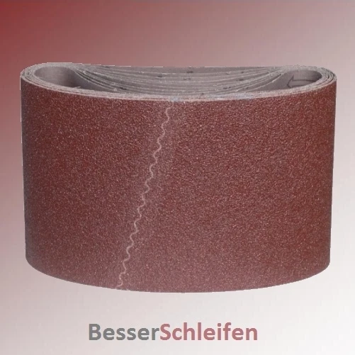 BESSERSCHLEIFEN 10 Schleifbänder Schleifband 200x480 mm Körnung P80 Schleifhülsen Gewebe Parkett
