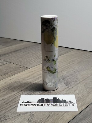 Seraphine Botanicals Lemon Balm + Thyme Lip - Nourishing Lip Scrub .46 Oz