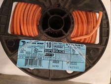 ENCORE WIRE Orange 10AWG Stranded Copper Wire 106100907440 500 Ft