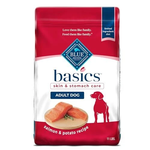 Blue Buffalo Basics Salmon Potato Recipe Dry Dog Food 11 lb Adult Formula