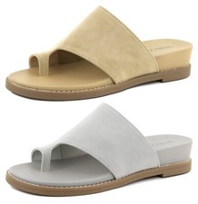 VENECORE Julia Women's Flat Wedge Sandals Toe Post Summer Comfortable VC40223