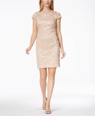 calvin klein petal sleeve dress