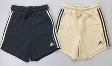 NEW Women's Adidas 3-Stripes Recycled Cotton/Polyester French Terry Shorts XS