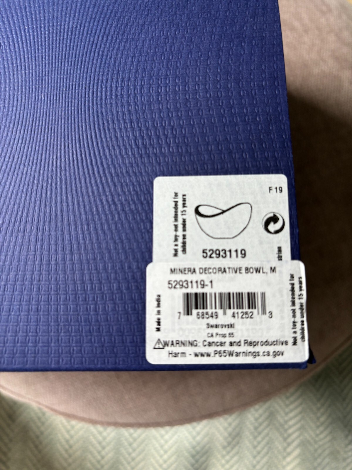 Swarovski Minera Silver Tone Decorative Bowl Decoration 5293119 eBay