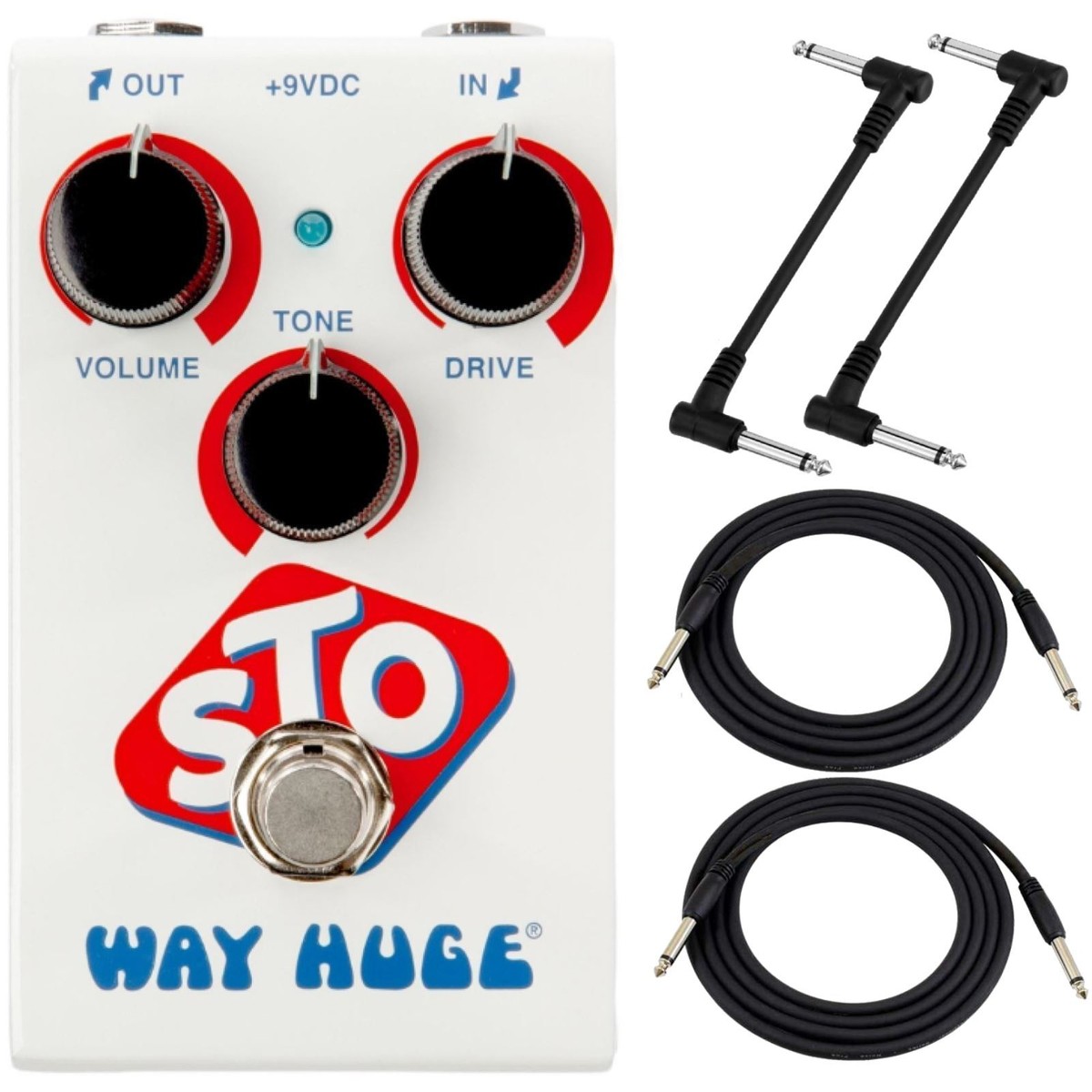 WM25 Way Huge Smalls STO Overdrive Effects Pedal with Cables