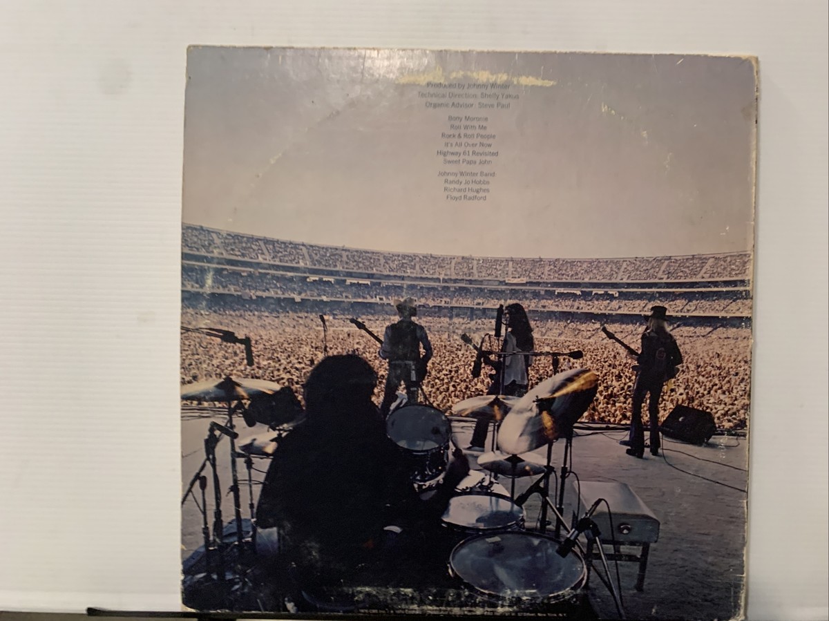 Johnny Winter ‎– Captured Live! LP 1976 Blue Sky ‎– PZ 33944