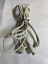 6  Vintage AT Keyboard, VGA Data Transfer Cable Pair M2M Din5  DE-15 MB62