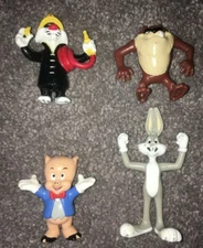 Warner Bros Looney Tunes 1989-1991 PVC figures Porky Bugs Taz Sylvester McD Arby