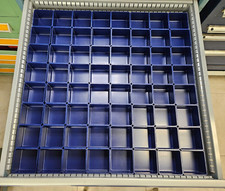 64 MIDNIGHT BLUE Drawer Organizer Bins- 3 x 3 x 2 Inch (actual depth is 1-3/4)