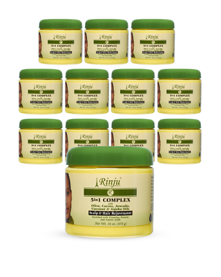 REJU HAIR セット Rinju 5-1 Pack of 12 Scalp Hair Rejuvenator Enriched with Olive