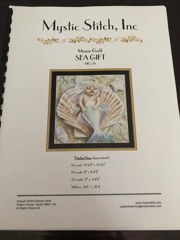 Mystic Stitch, Inc. Maxine Gadd Sea Gift Cross Stitch Pattern Chart Mermaid