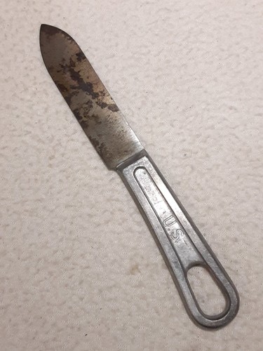 ORIGINAL WWII US MILITARY MESS KIT KNIFE UTENSIL FLATWARE SHIPS FREE
